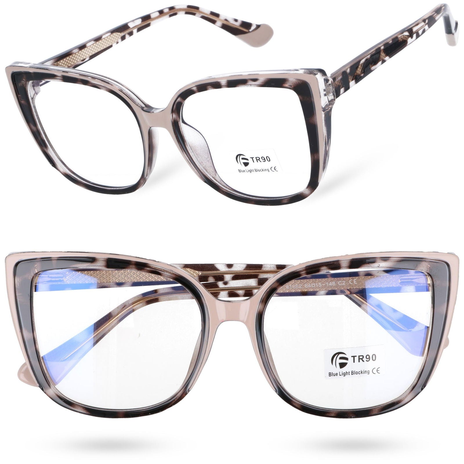 Okulary ELLA'S EDGE Beżowy / Panterka HAGNE