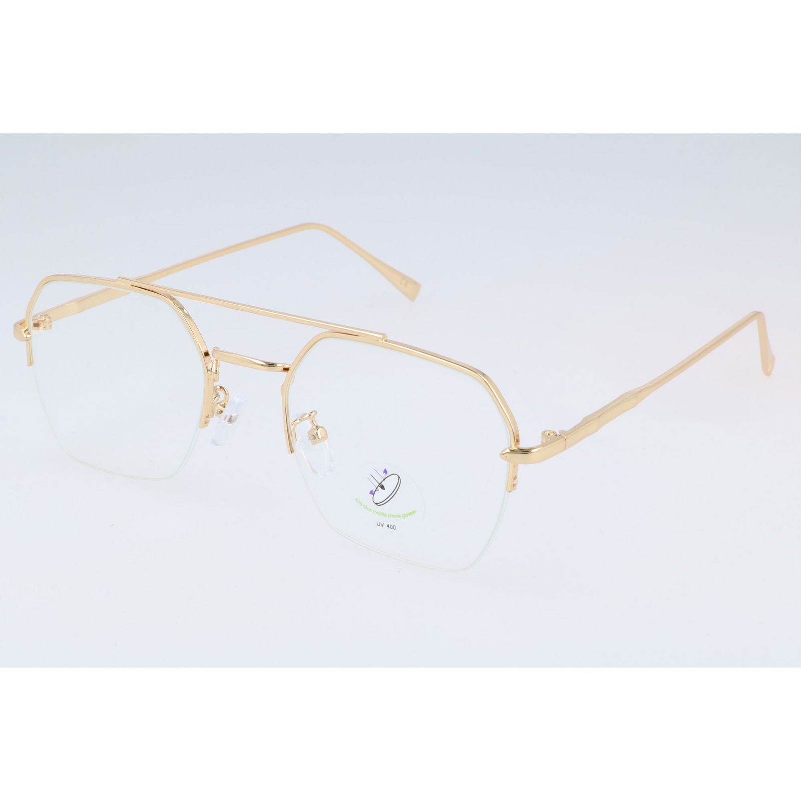 Okulary do komputera GUSTO złote HAGNE