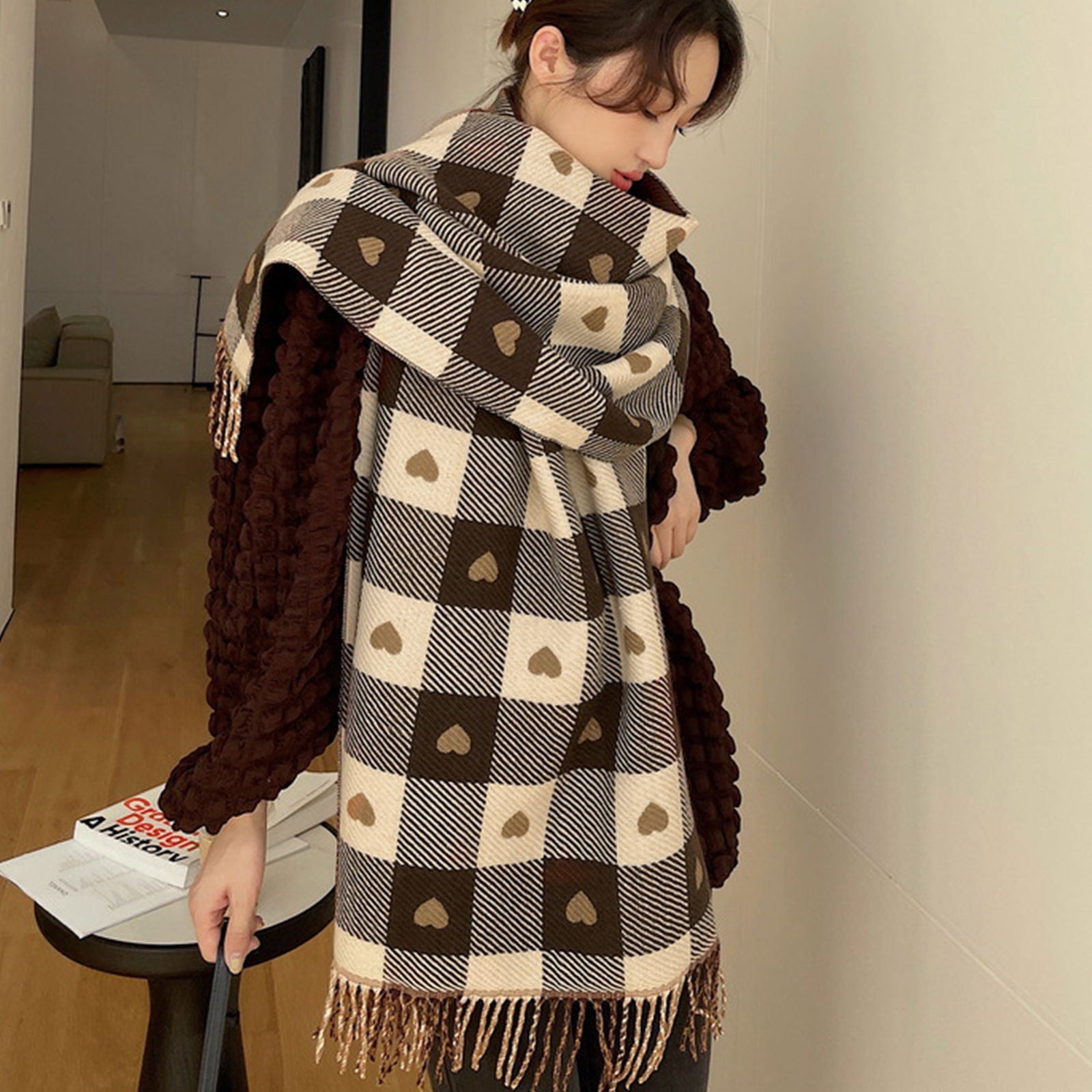 Szal AVION beżowy HAGNE