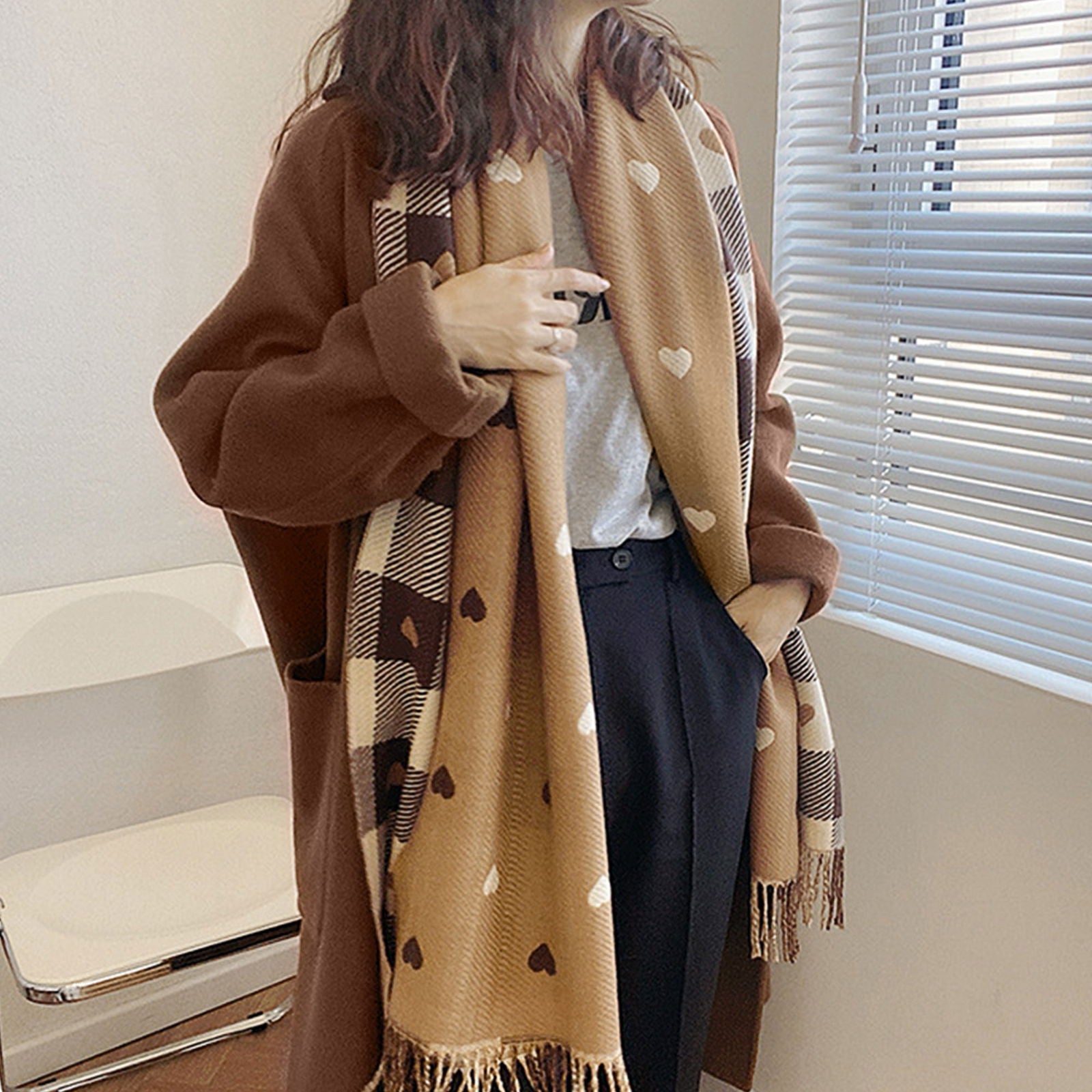 Szal AVION beżowy HAGNE