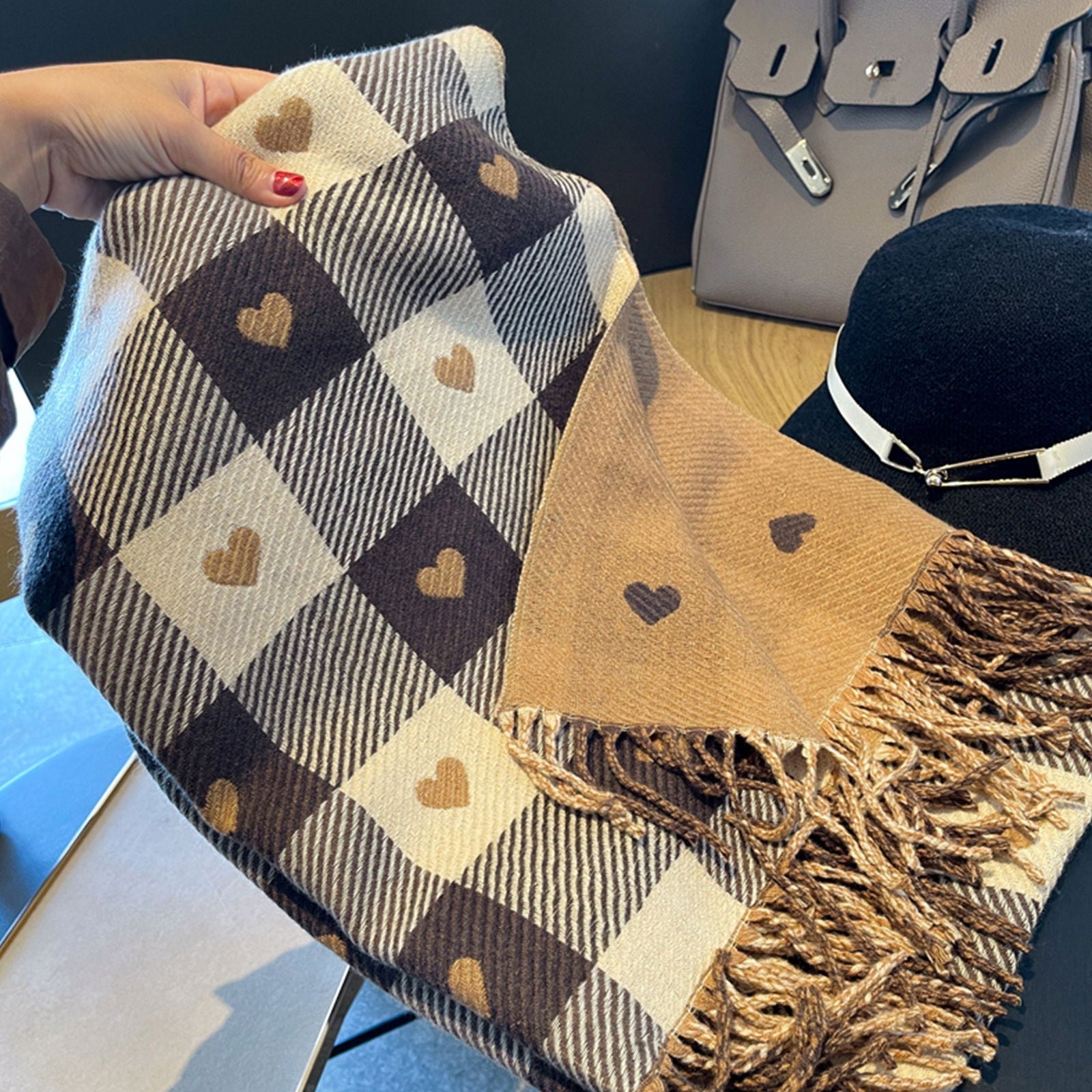 Szal AVION beżowy HAGNE