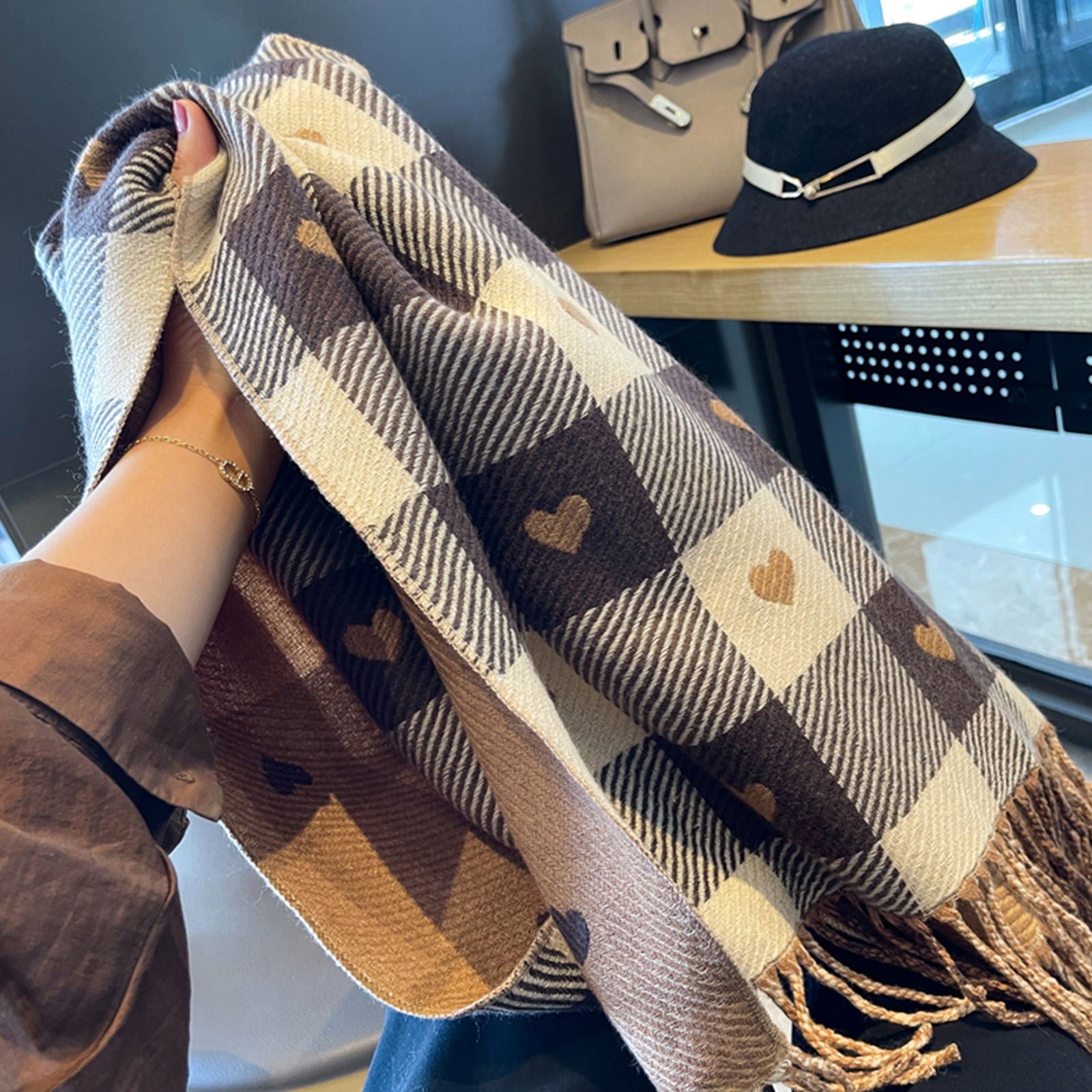 Szal AVION beżowy HAGNE