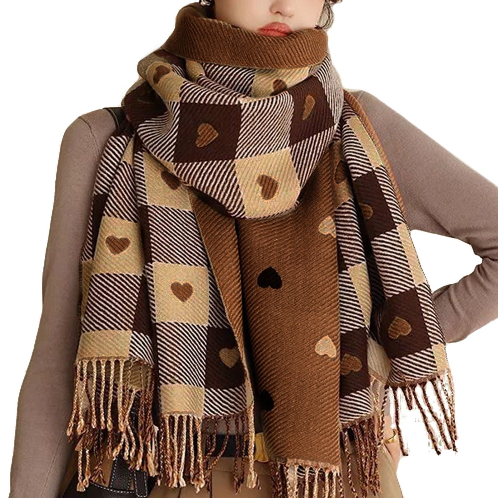 Szal AVION brązowy HAGNE