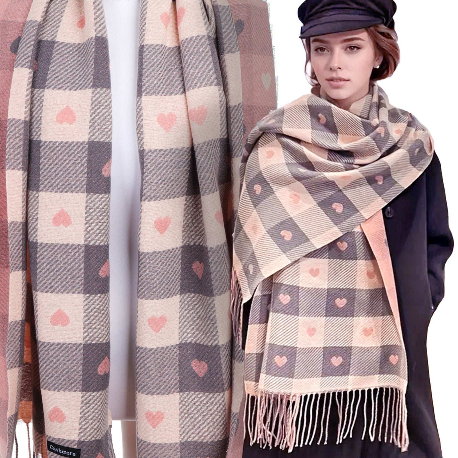 Szal AVION różowy HAGNE