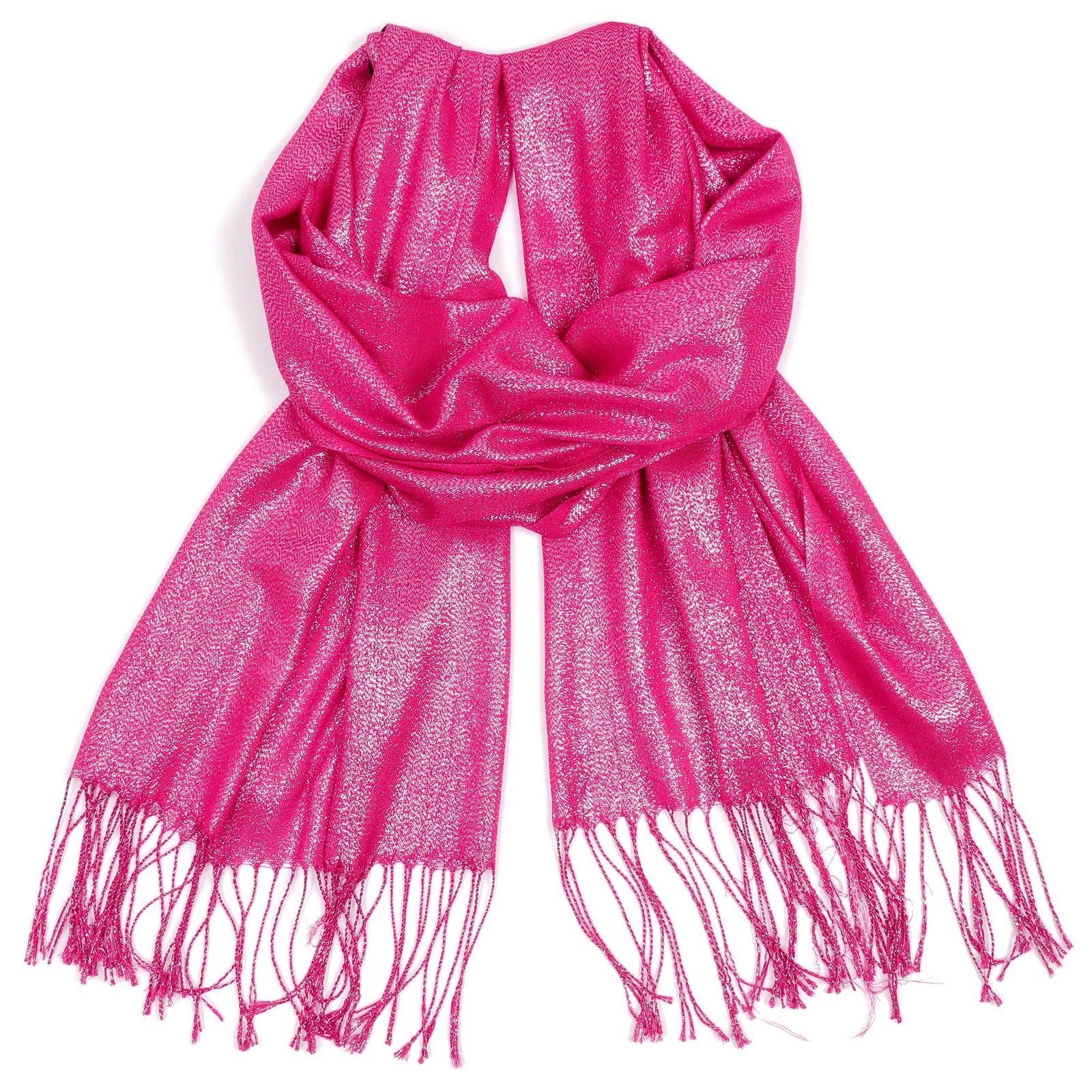 Szal CRYSTAL THREAD FUCHSIA HAGNE