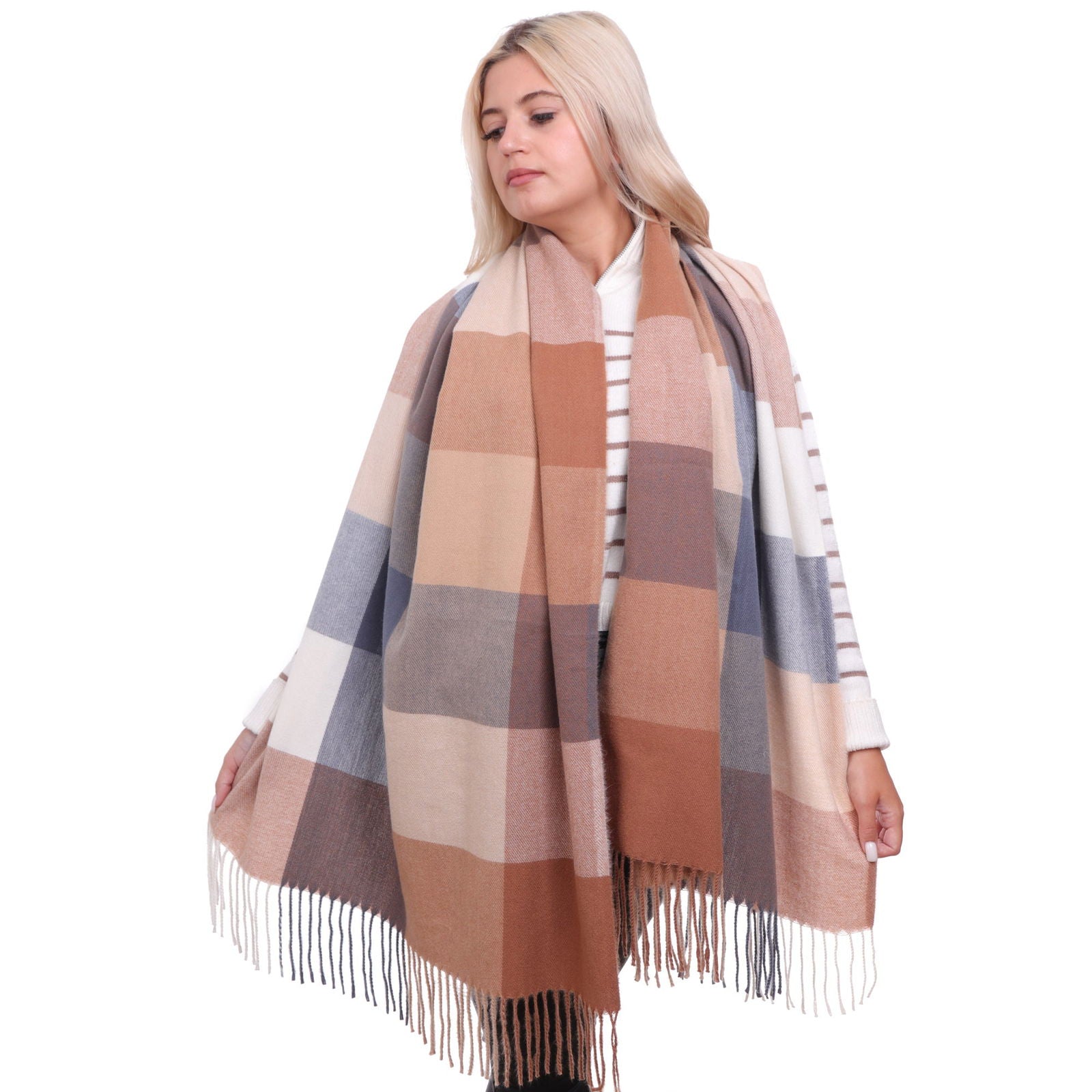 Szal ESSENTIAL COMFORT Brzoskwiniowy HAGNE