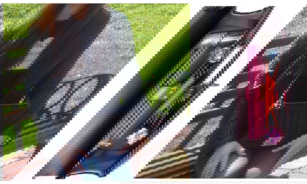 Torebka Damska Pikowana Chanelka Czarna HAGNE