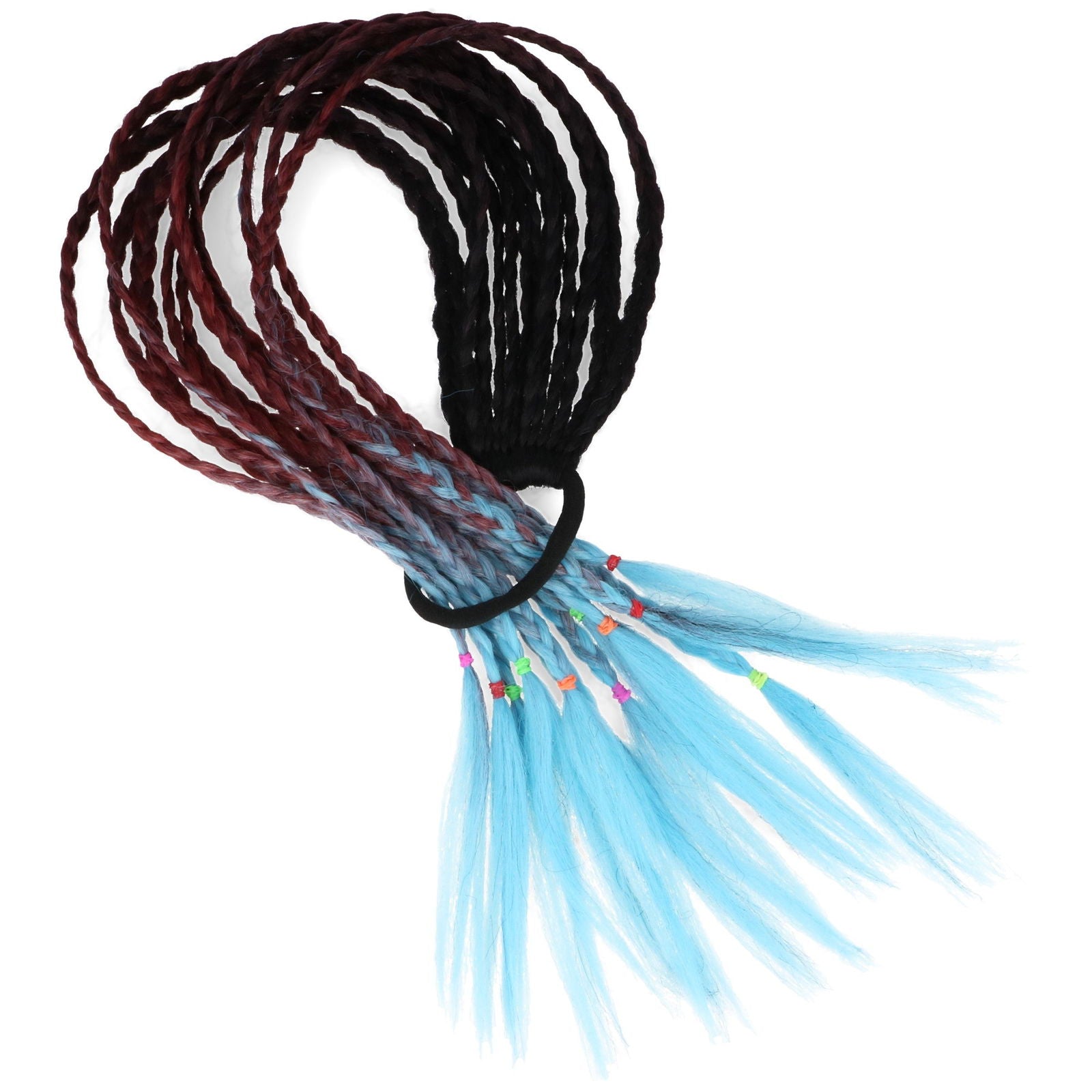 Warkoczyki na gumce BŁĘKITNE HAGNE