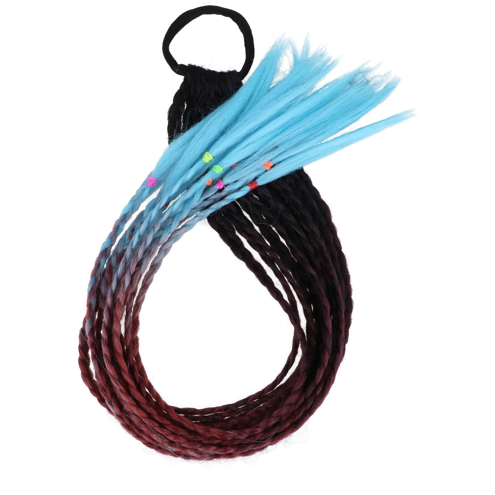 Warkoczyki na gumce BŁĘKITNE HAGNE