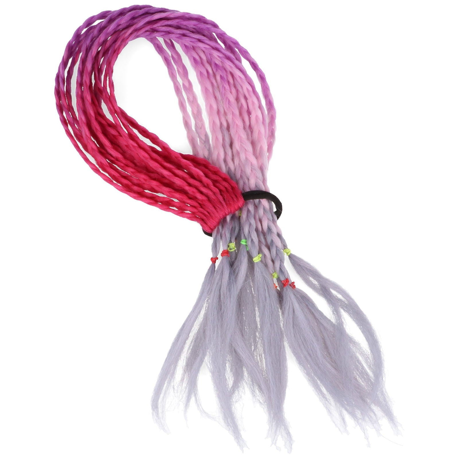 Warkoczyki na gumce SZARE HAGNE