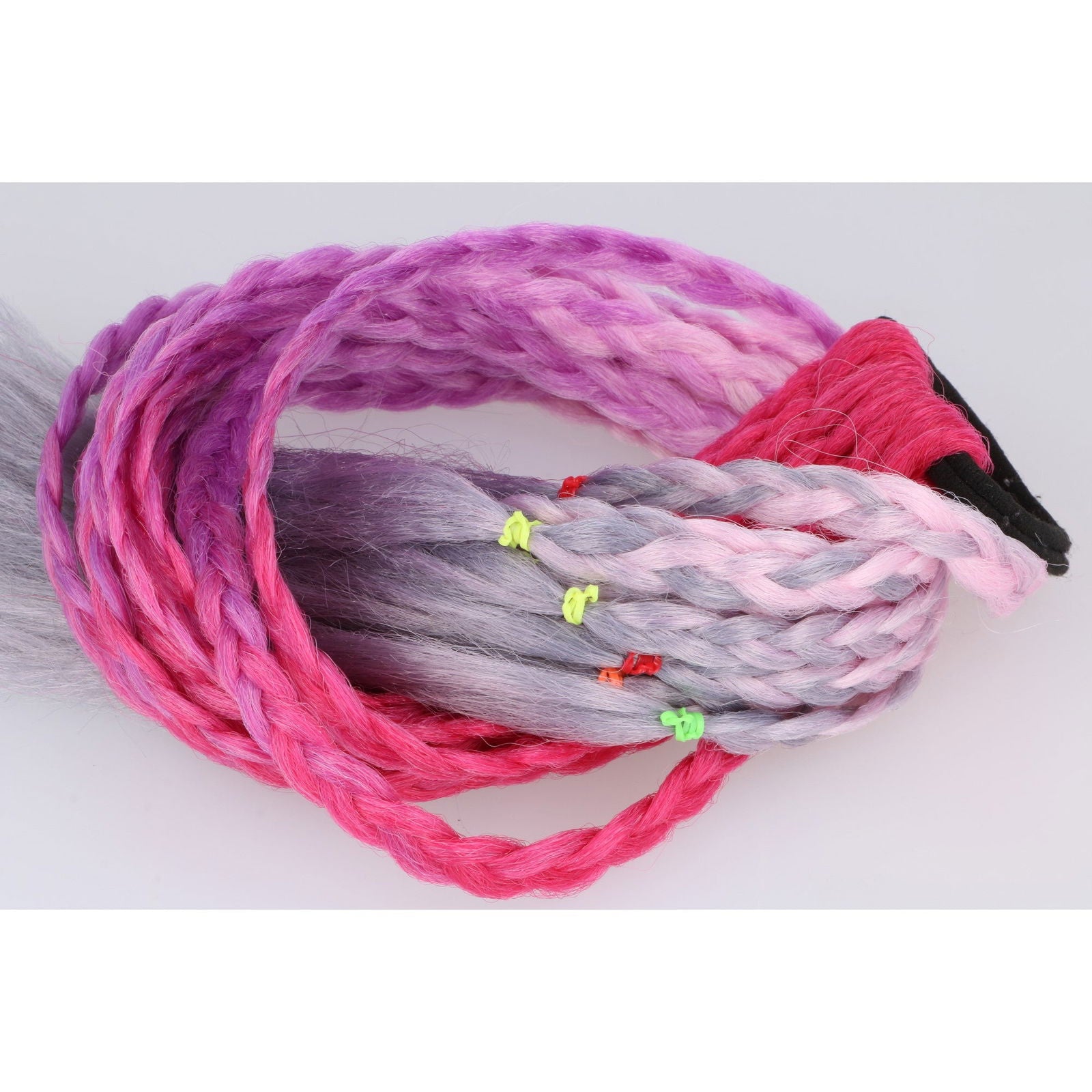 Warkoczyki na gumce SZARE HAGNE