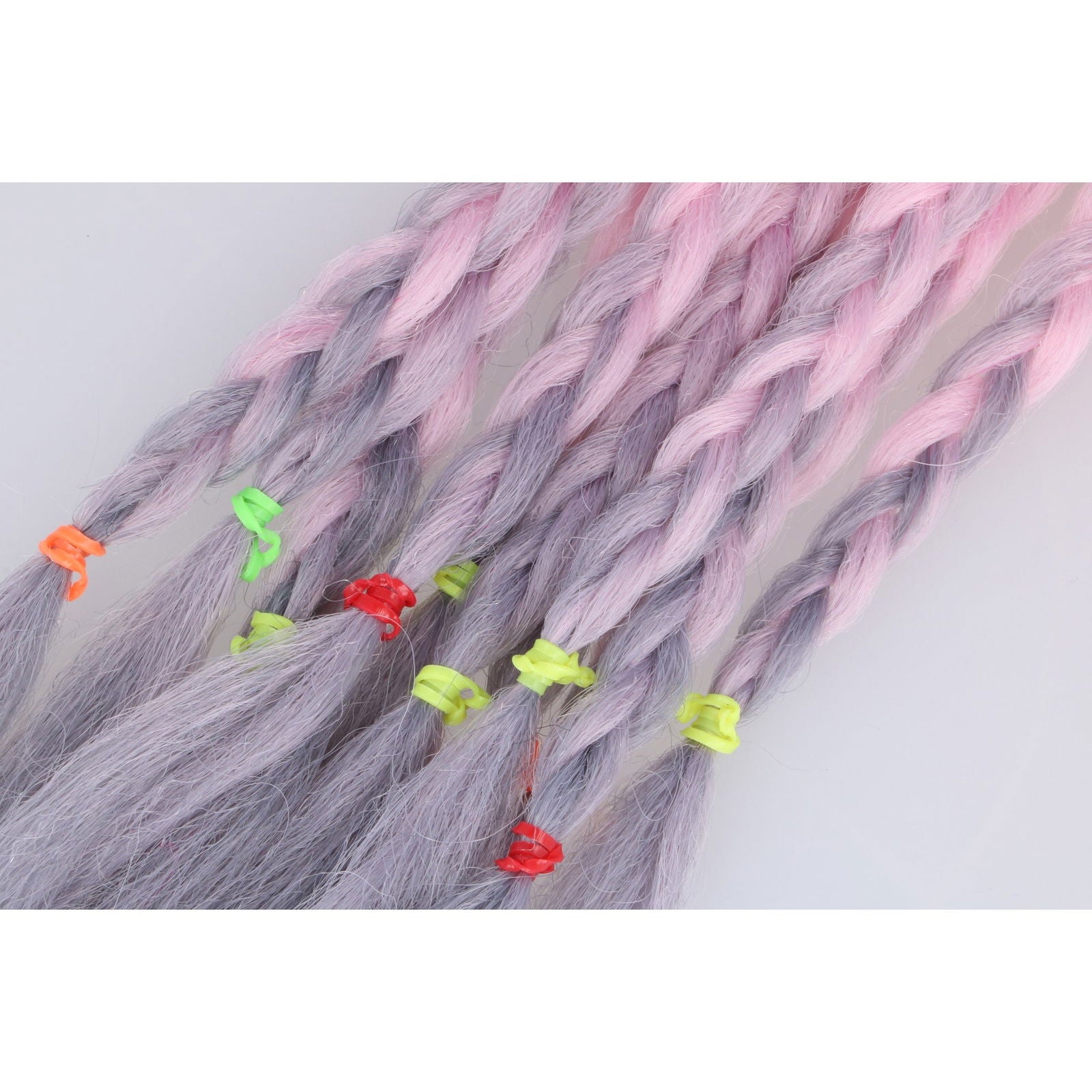 Warkoczyki na gumce SZARE HAGNE