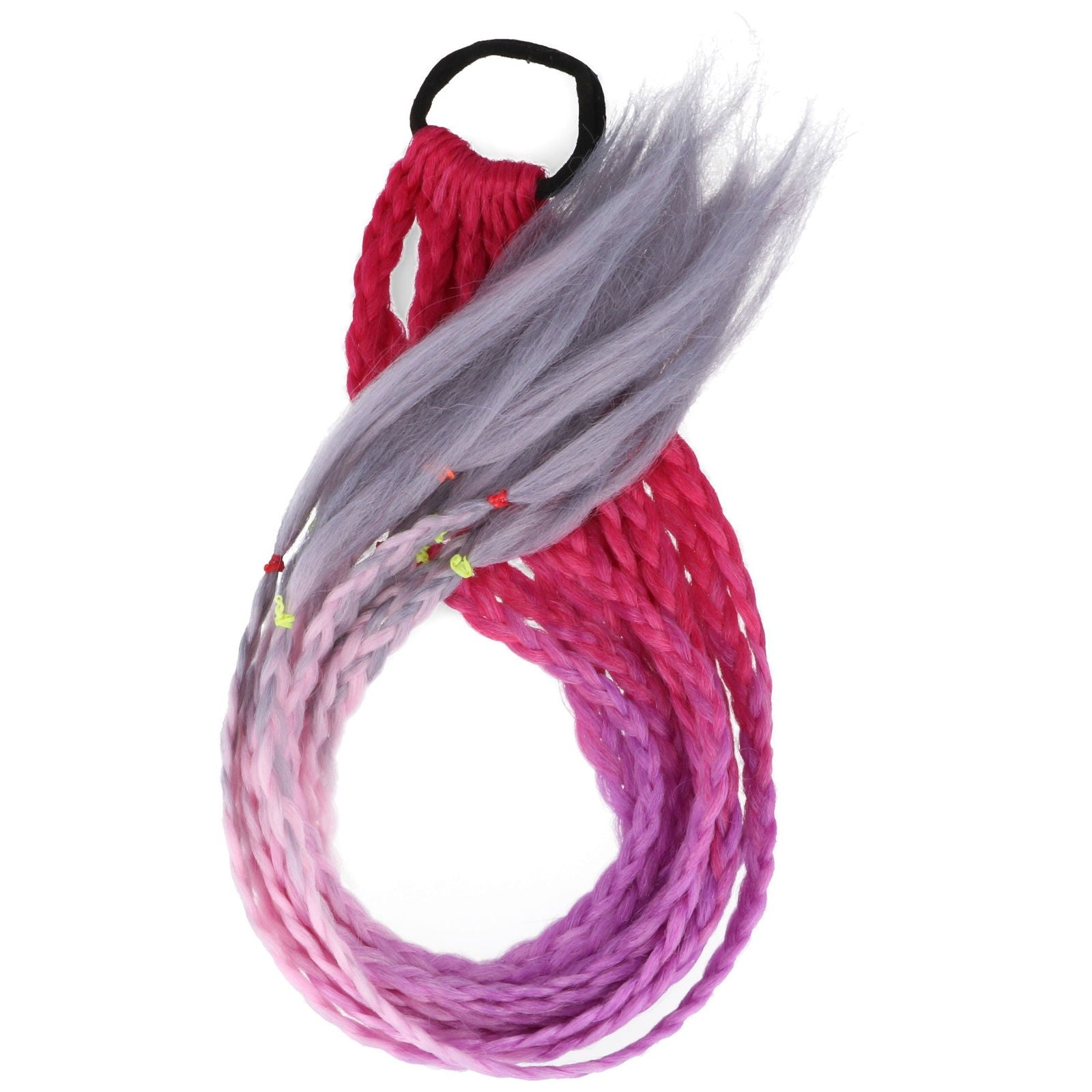 Warkoczyki na gumce SZARE HAGNE