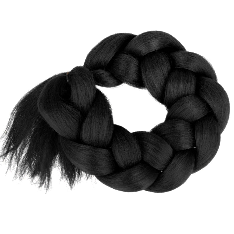 Włosy syntetyczne na warkoczyki czarne 1# HAGNE