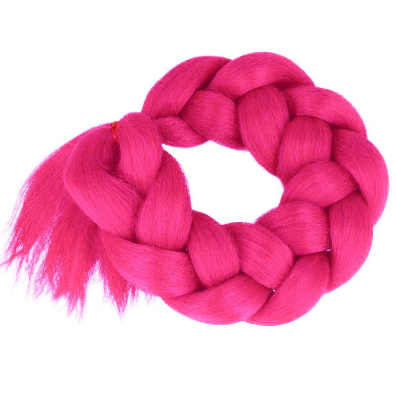 Włosy syntetyczne na warkoczyki fuksja A18 HAGNE