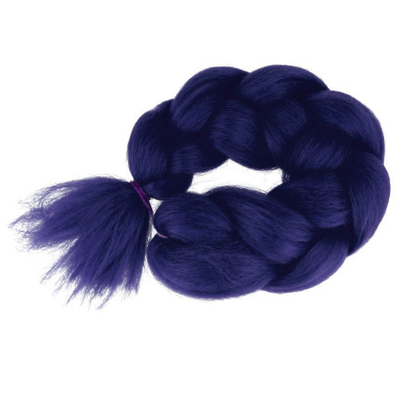 Włosy syntetyczne na warkoczyki granat A28 HAGNE