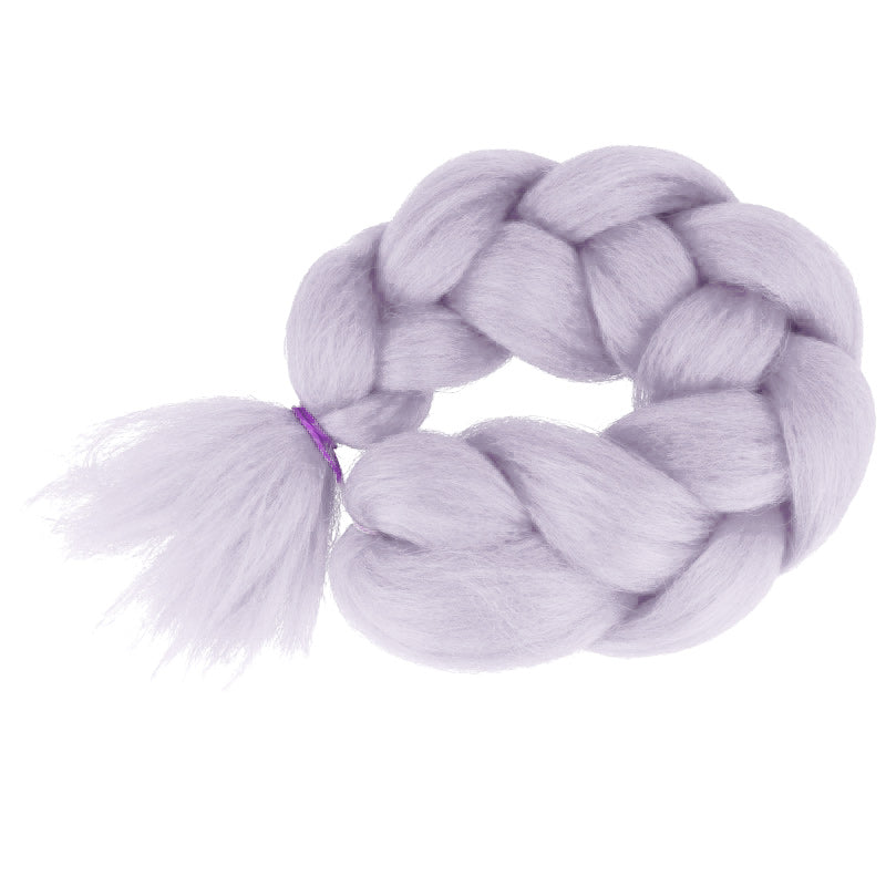 Włosy syntetyczne warkocz szary A40 HAGNE