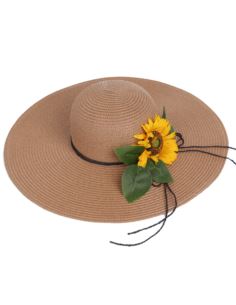 Duży kapelusz damski Słomkowy letni plażowy