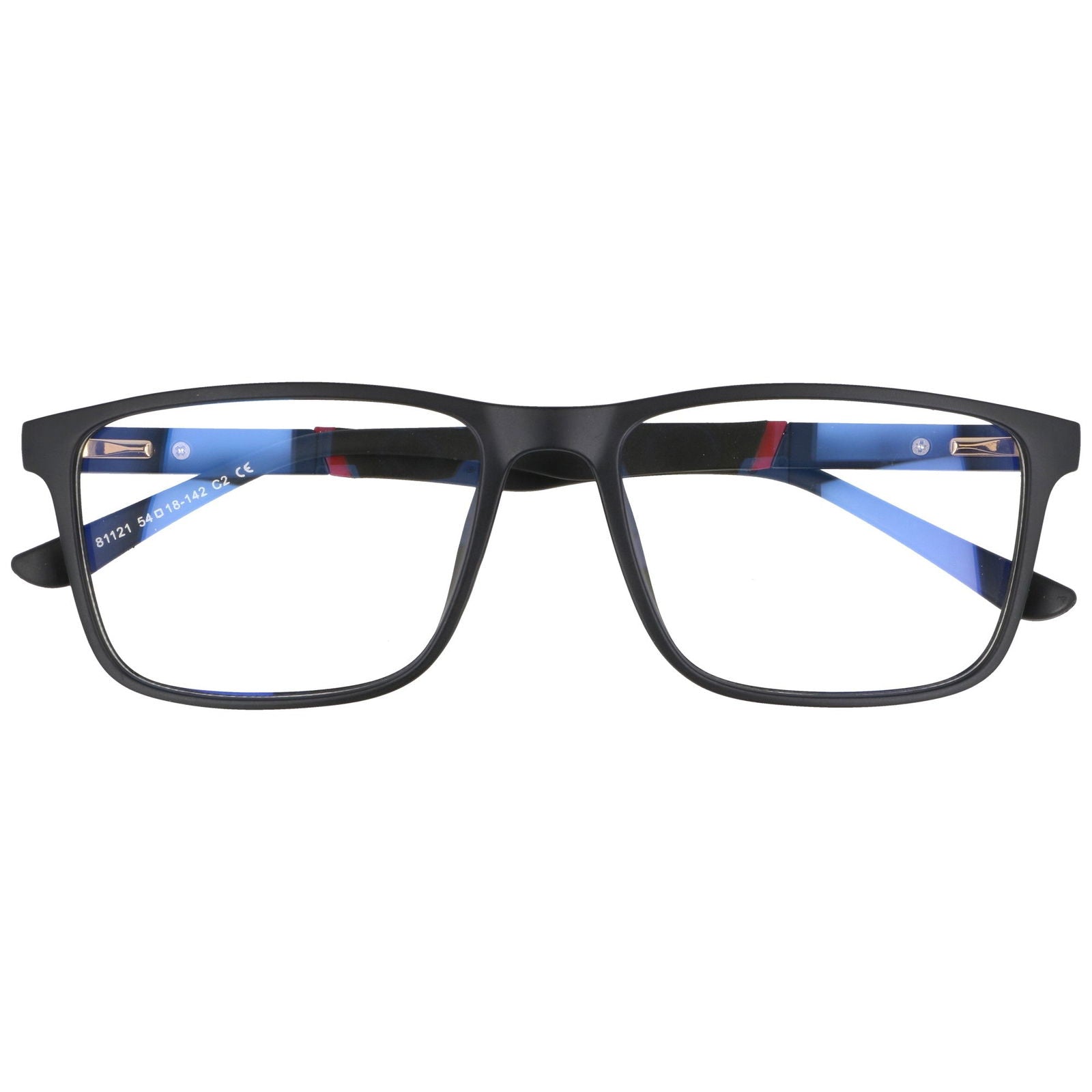 Okulary TECHNO EDGE BLACK-BURGUNDY HAGNE