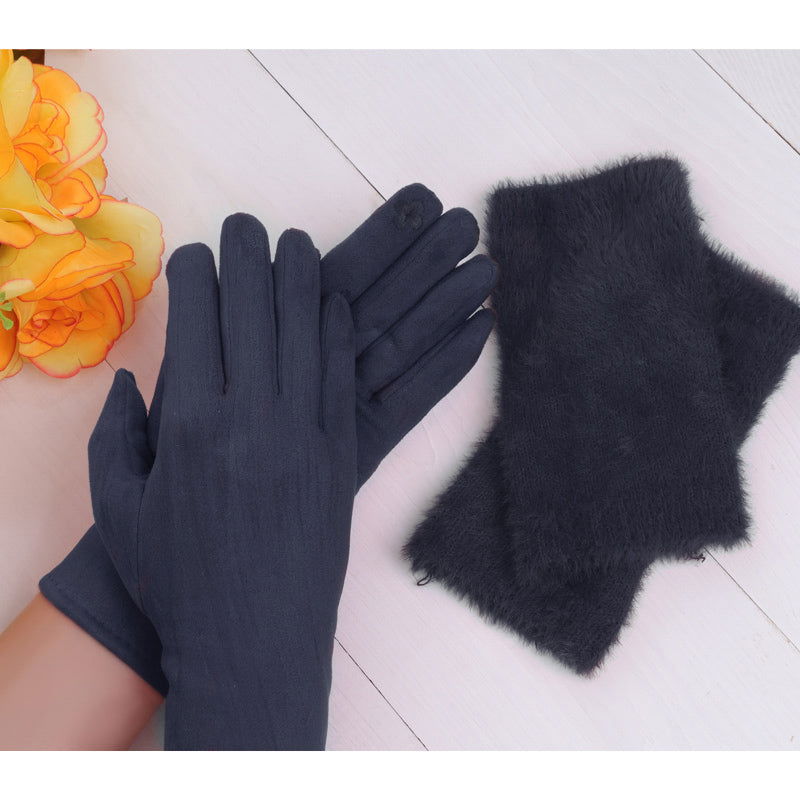 Rękawiczki COZY TOUCH NAVY HAGNE