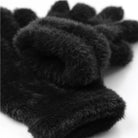 Rękawiczki PLUSH ALPACA BLACK HAGNE