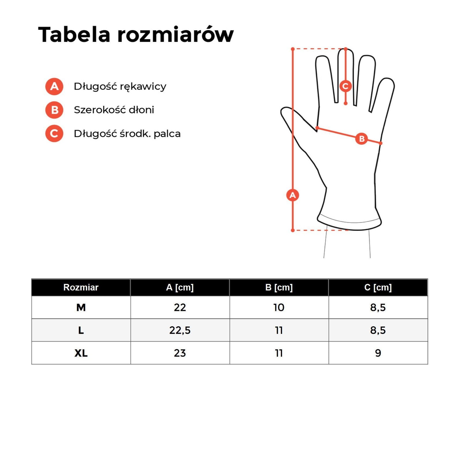 Rękawiczki WICZZE XL HAGNE