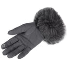 Rękawiczki WINTER FUR TOUCH GRAY HAGNE