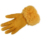 Rękawiczki WINTER FUR TOUCH YELLOW HAGNE