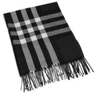 Szal BRITISH PLAID BLACK HAGNE