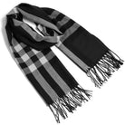 Szal BRITISH PLAID BLACK HAGNE