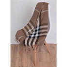 Szal BRITISH PLAID BROWN HAGNE