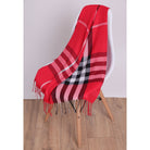 Szal BRITISH PLAID RED HAGNE