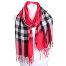 Szal BRITISH PLAID RED HAGNE