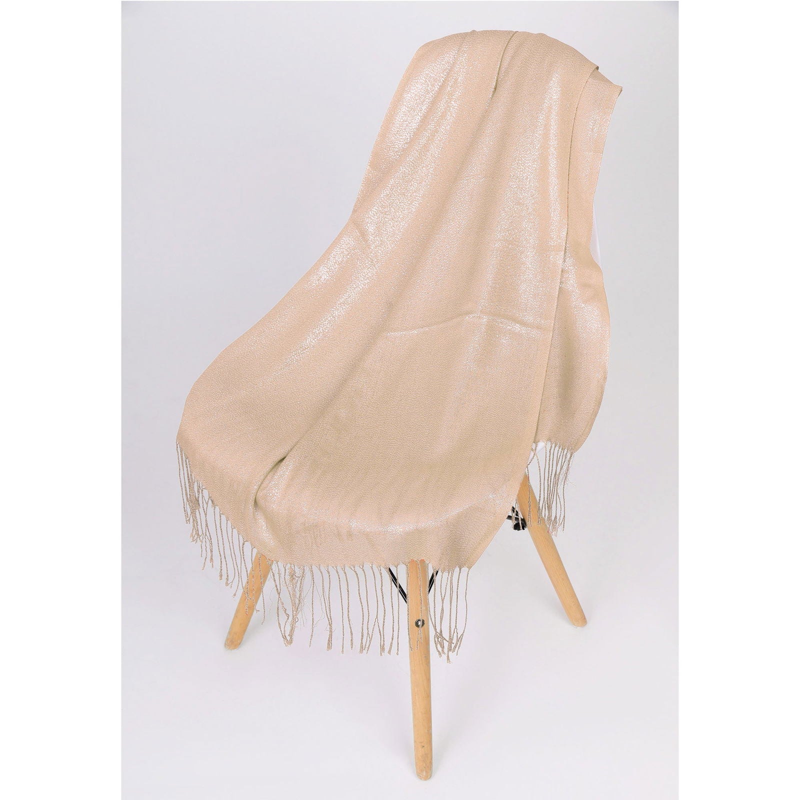 Szal CRYSTAL THREAD BEIGE HAGNE