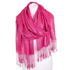 Szal CRYSTAL THREAD FUCHSIA HAGNE