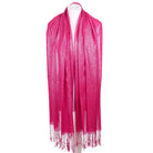 Szal CRYSTAL THREAD FUCHSIA HAGNE