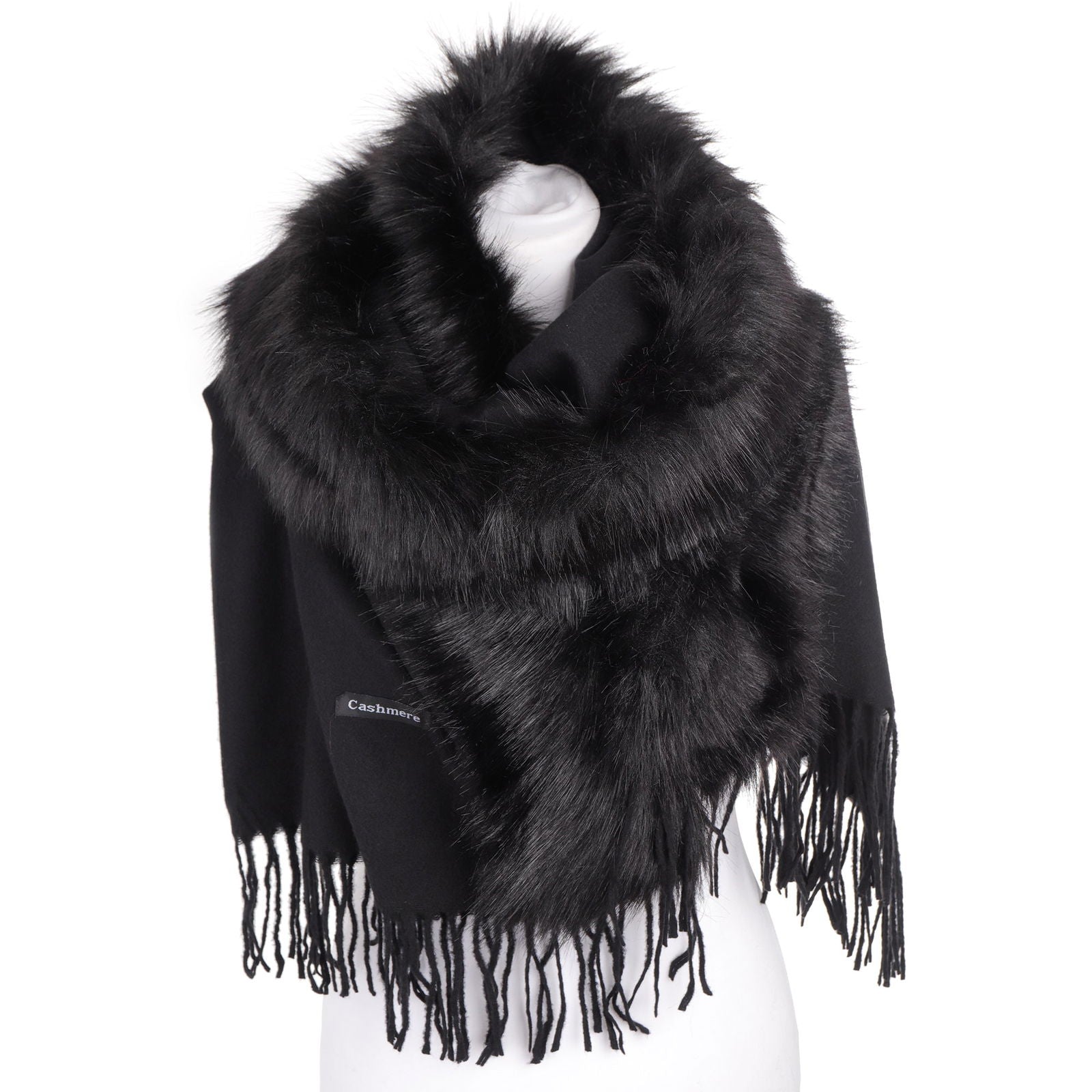 Szal FUR BOLERO BLACK HAGNE