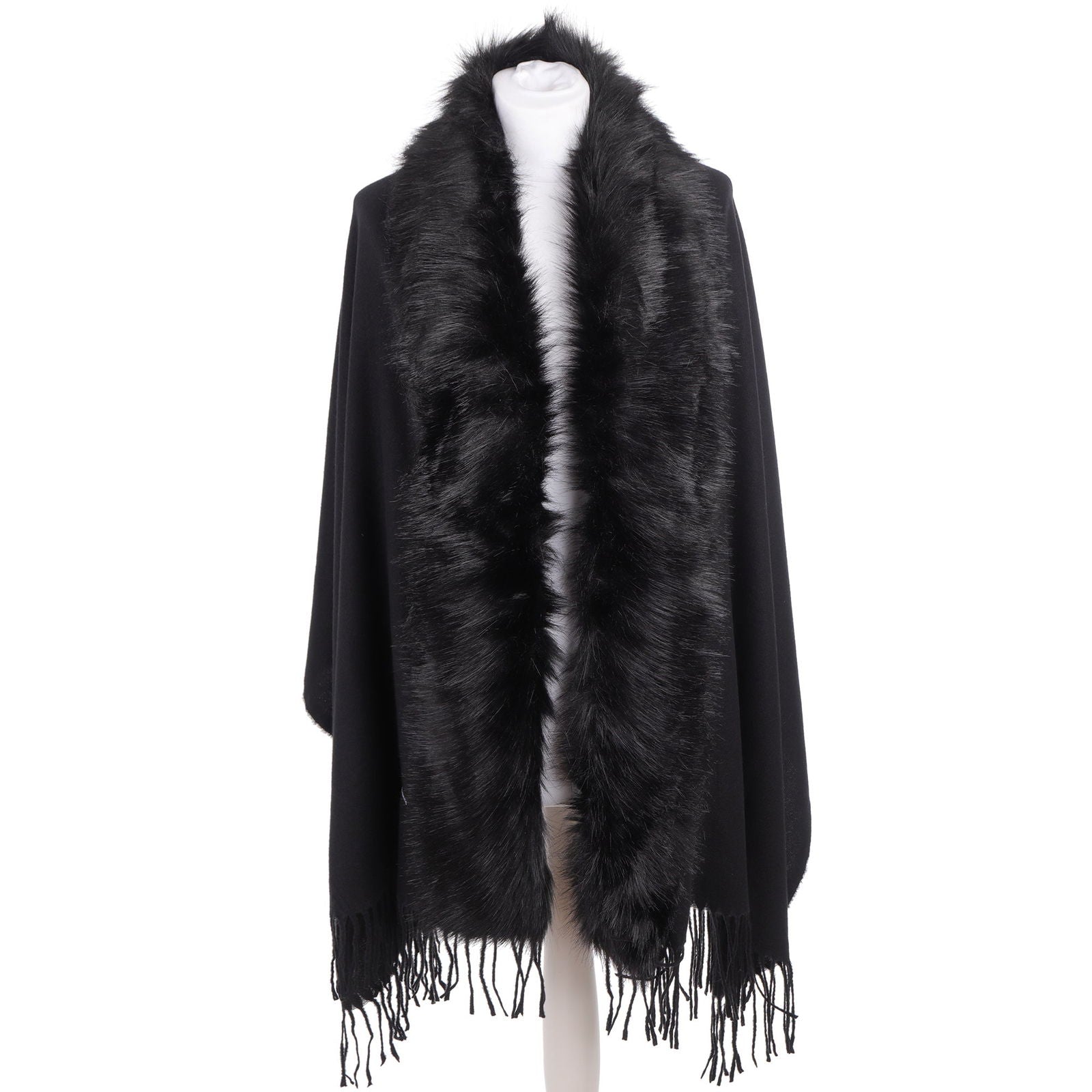 Szal FUR BOLERO BLACK HAGNE