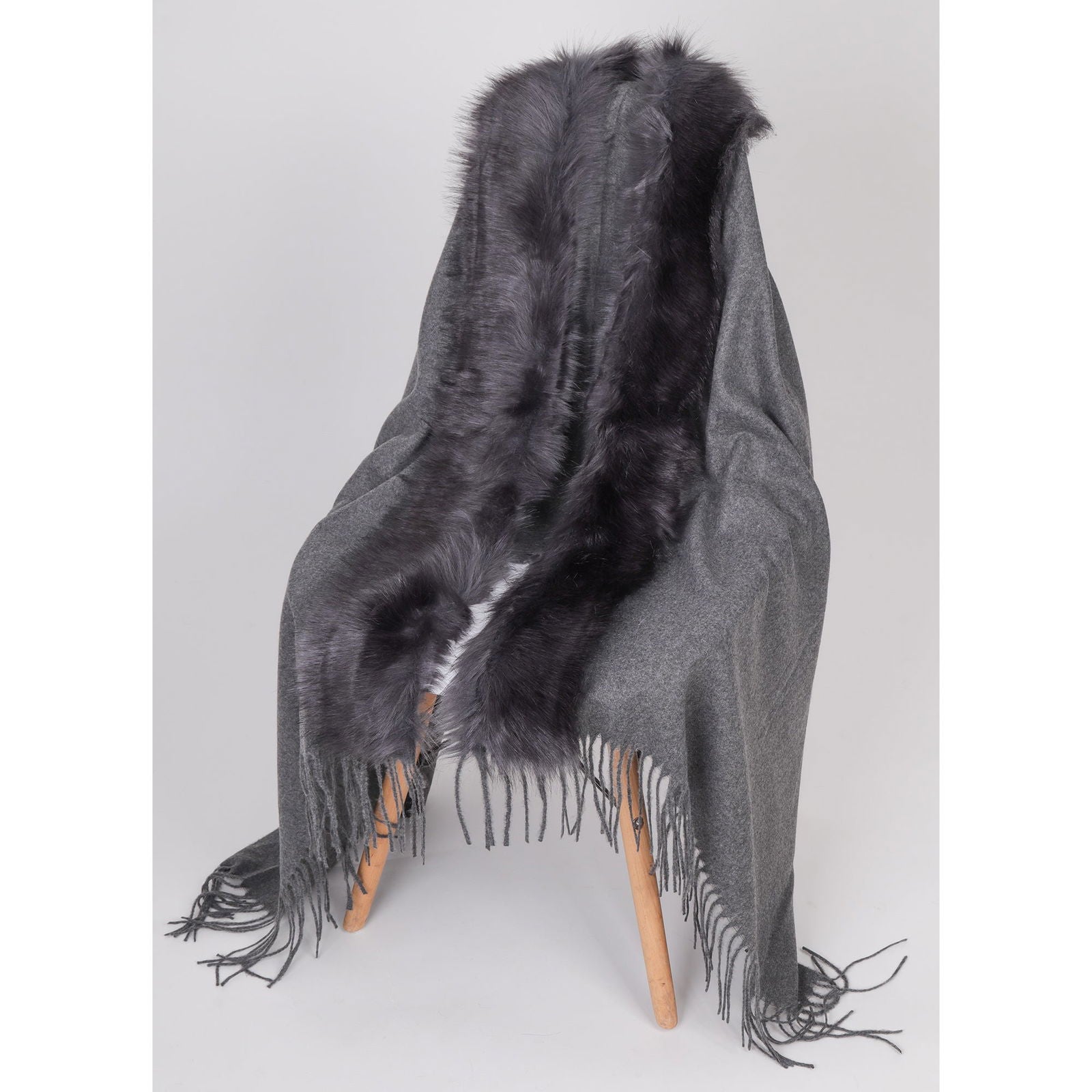 Szal FUR BOLERO GRAPHITE HAGNE