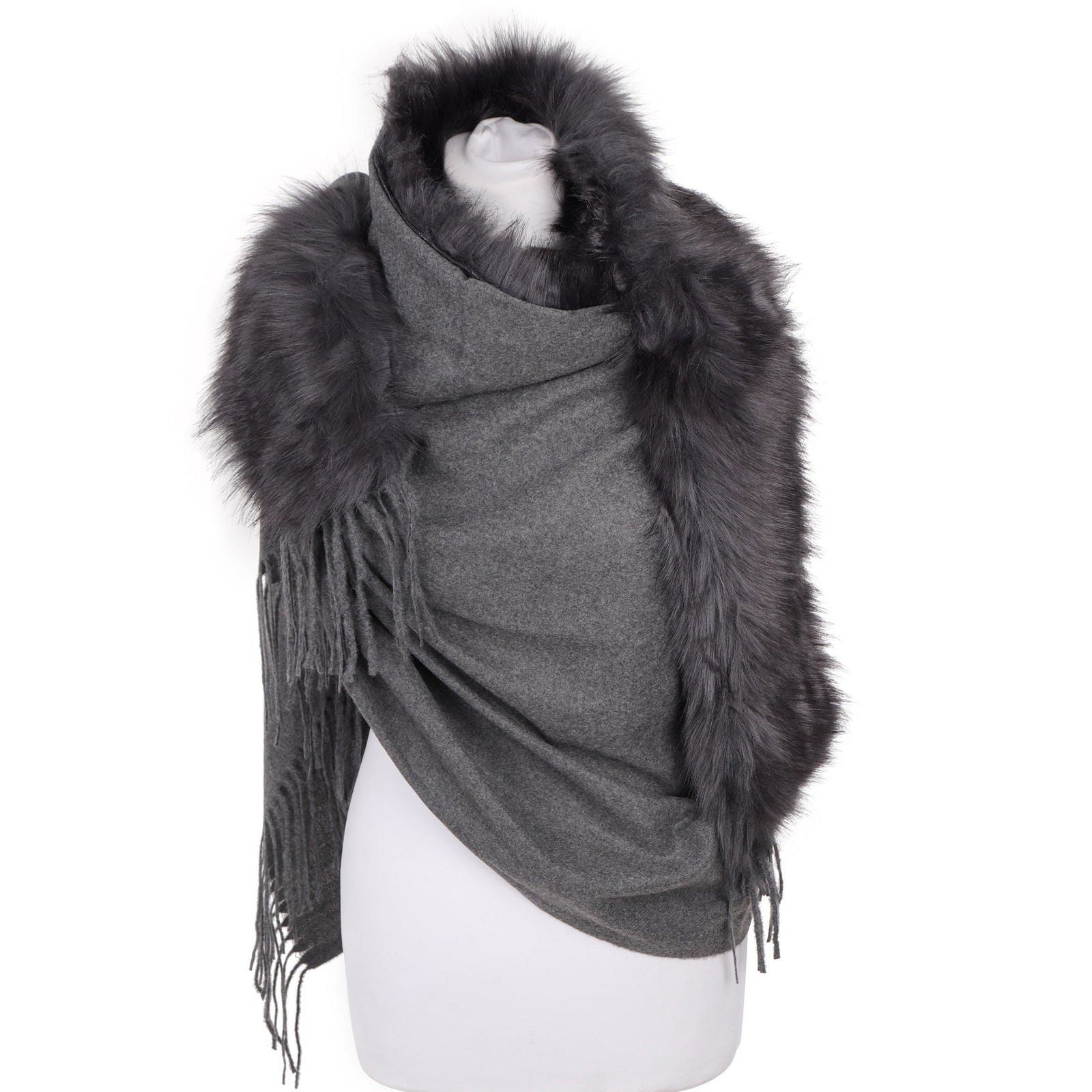 Szal FUR BOLERO GRAPHITE HAGNE