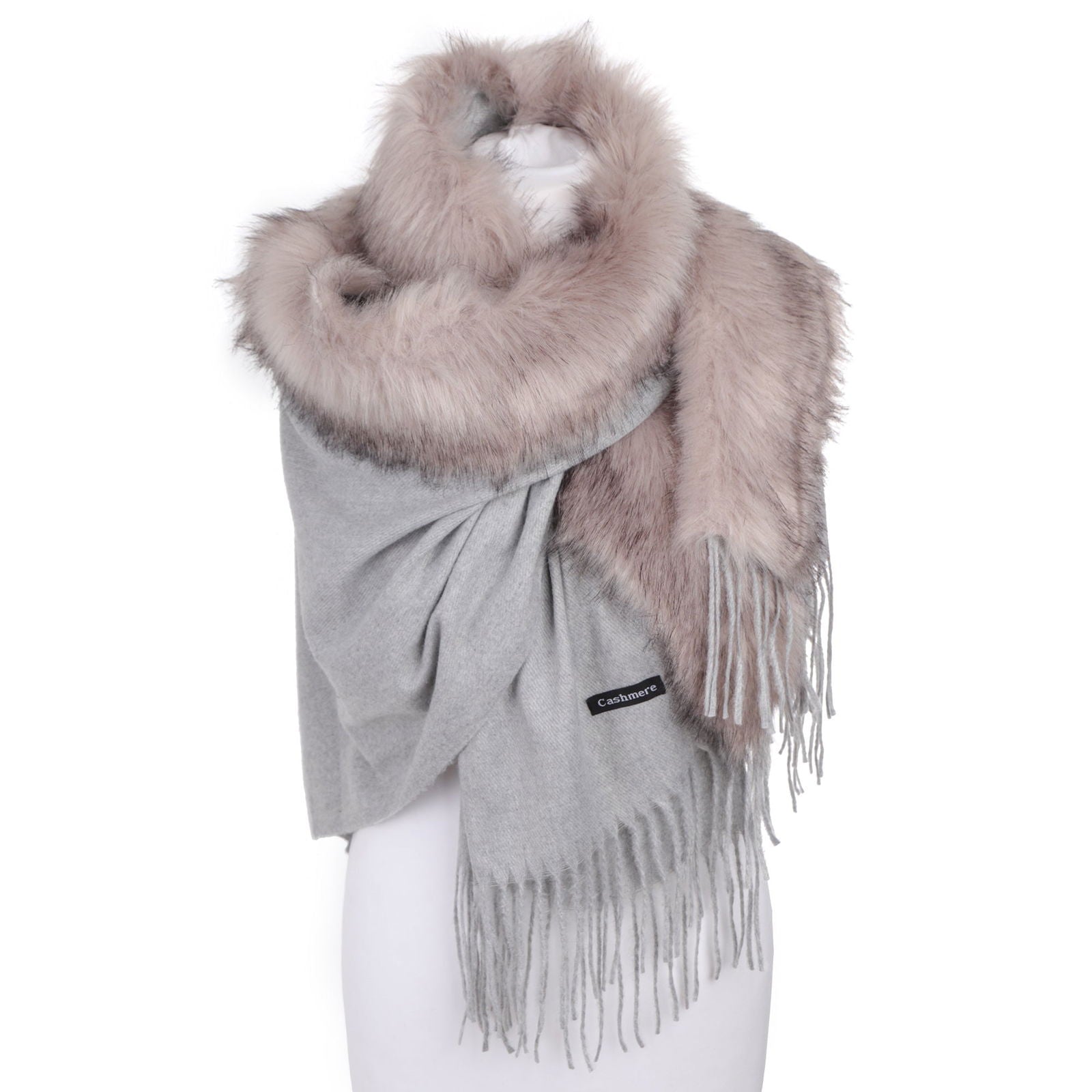 Szal FUR BOLERO GRAY HAGNE