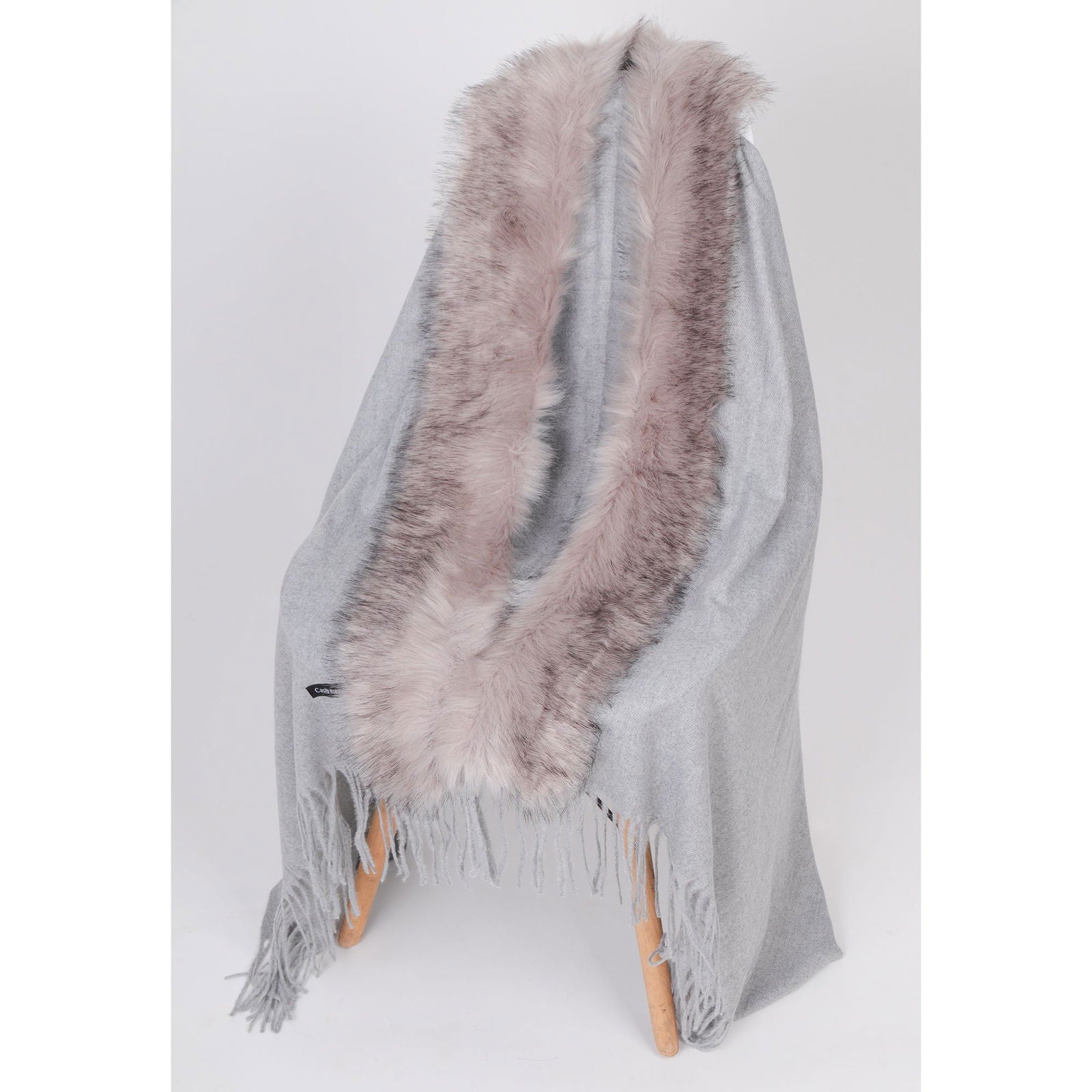 Szal FUR BOLERO GRAY HAGNE