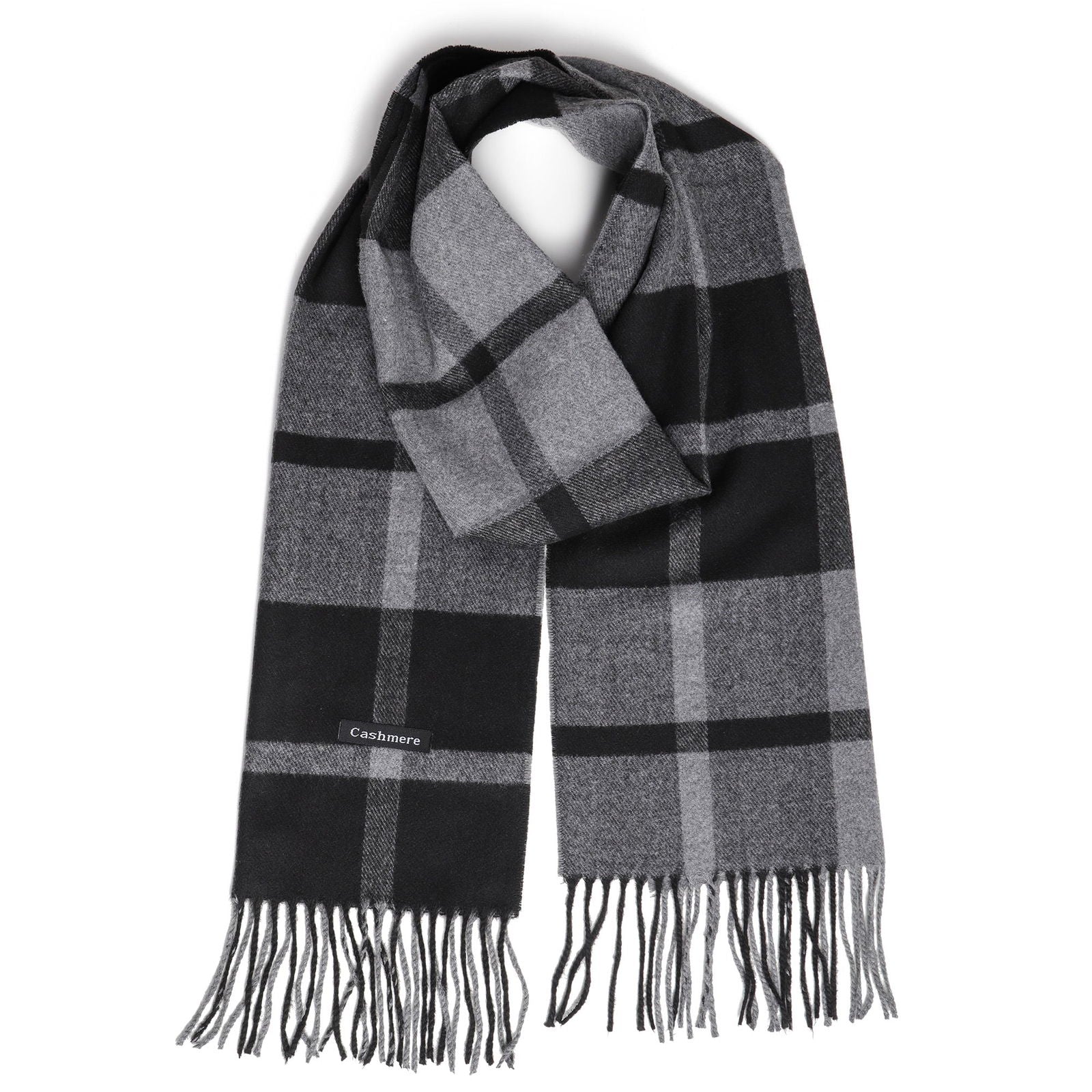 Szal TIMELESS PLAID BLACK&GRAY HAGNE