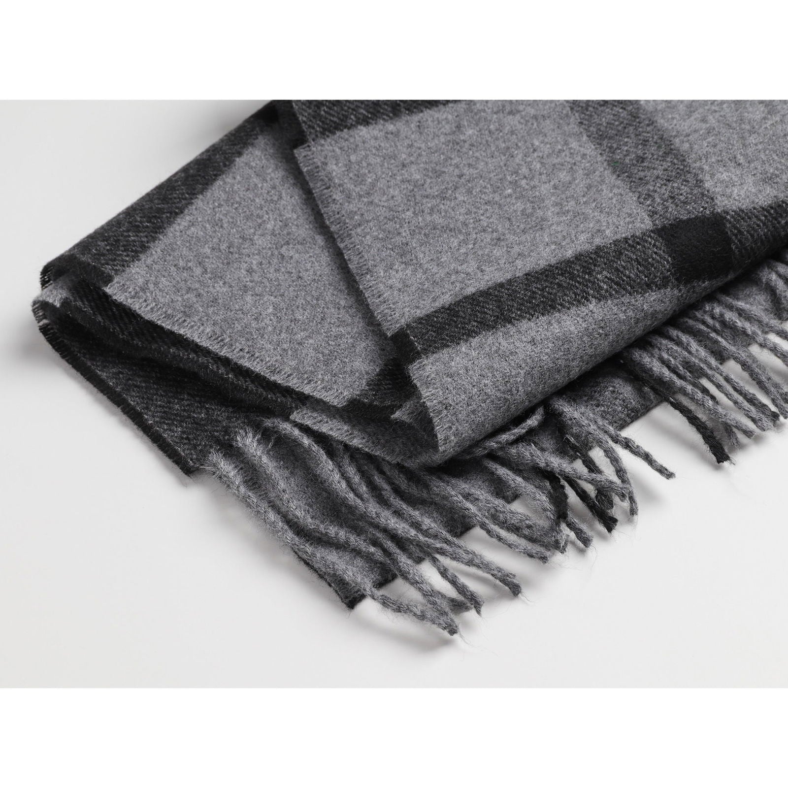 Szal TIMELESS PLAID BLACK&GRAY HAGNE