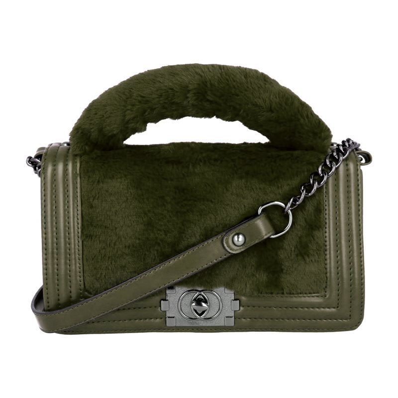 Torebka LUXURY FURRY CHANEL GREEN HAGNE