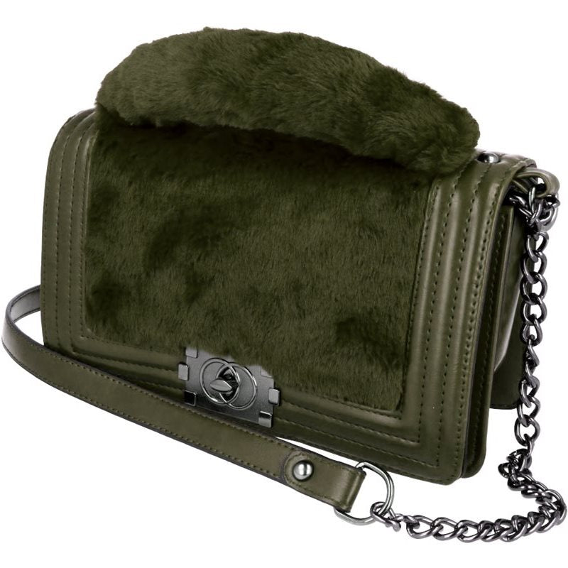 Torebka LUXURY FURRY CHANEL GREEN HAGNE