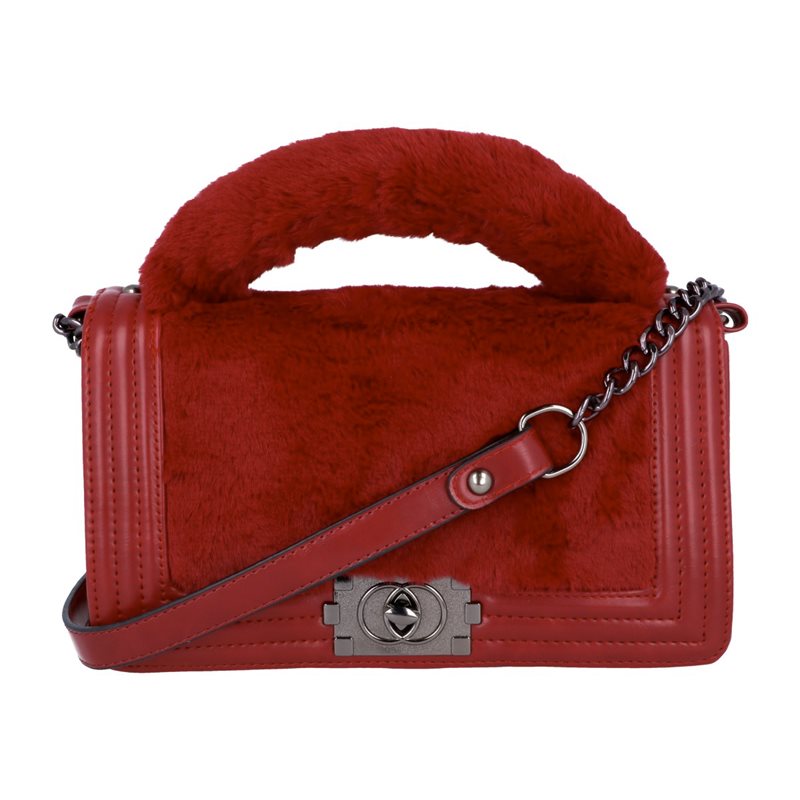 Torebka LUXURY FURRY CHANEL RED HAGNE